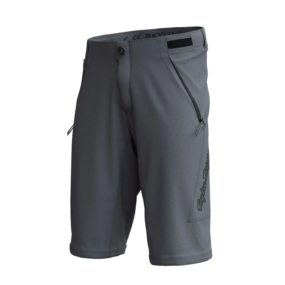 uPRISE Bikes Troy Lee Designs Skyline Youth Baggy Shorts - Mono Charcoal | Price match, 365 day return s, 18-Month Warranty, Finance Available & Free UK Delivery